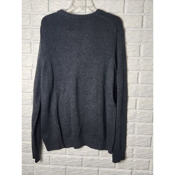 CROFT & BARROW sweater Classics Heather Gray Men's size XXL Crew neck NWT - Picture 2 of 6